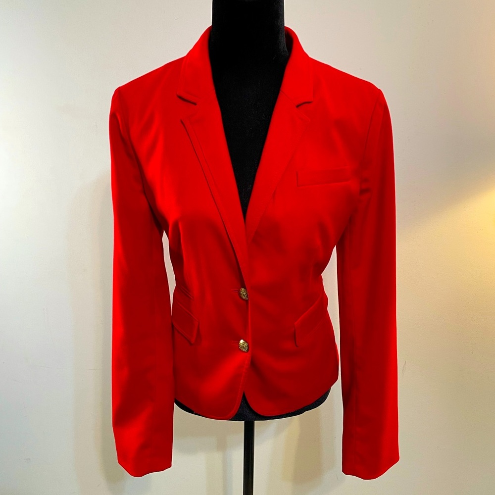 Banana Republic Red Jacket/Blazer Size 10